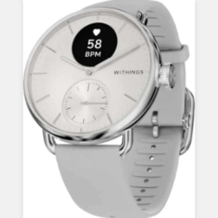 WITHINGS ScanWatch 2 Hybrid Smart Watch - White, 38 mm